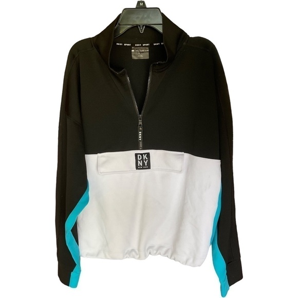 DKNYC Tops - - DKNY 1/2 ZIP PULLOVER SPORTS TOP SIZE M